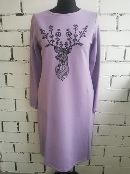 Taisnā piegriezuma kleita, XS/S izmērs