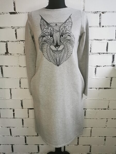 Taisnā piegriezuma kleita, XS/S izmērs