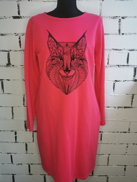 Taisnā piegriezuma kleita, S/M izmērs