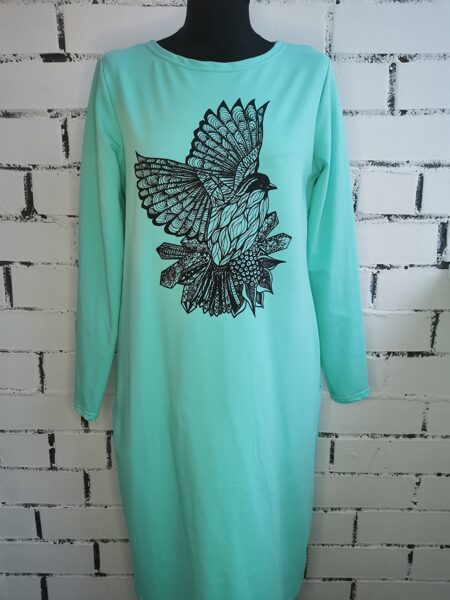 Taisnā piegriezuma kleita, S/M izmērs