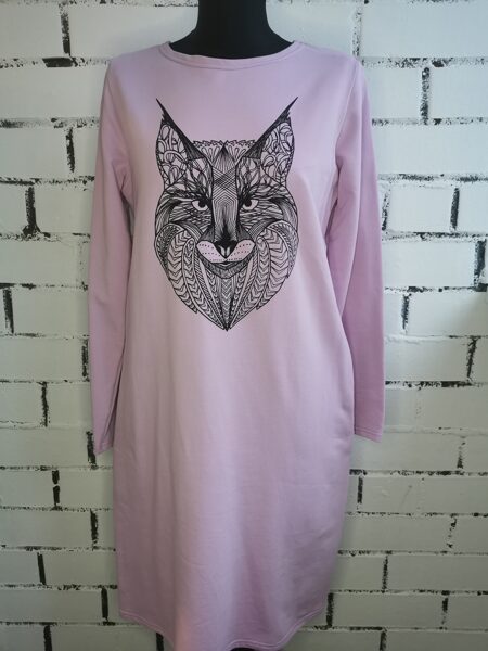 Taisnā piegriezuma kleita, S/M izmērs