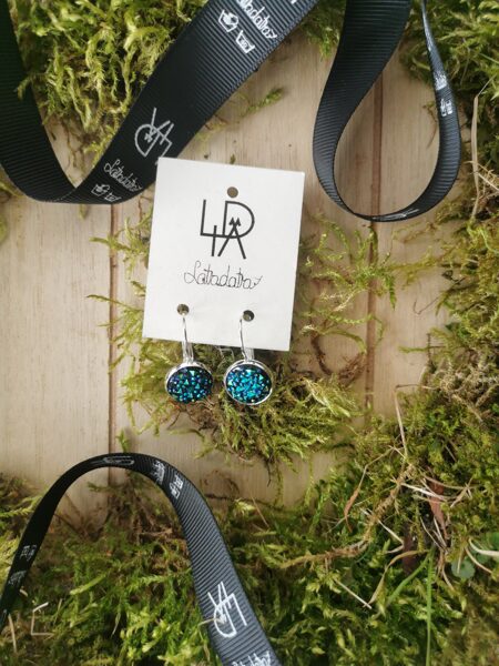 Auskari "Okeāna mirdzumiņi" 12mm 