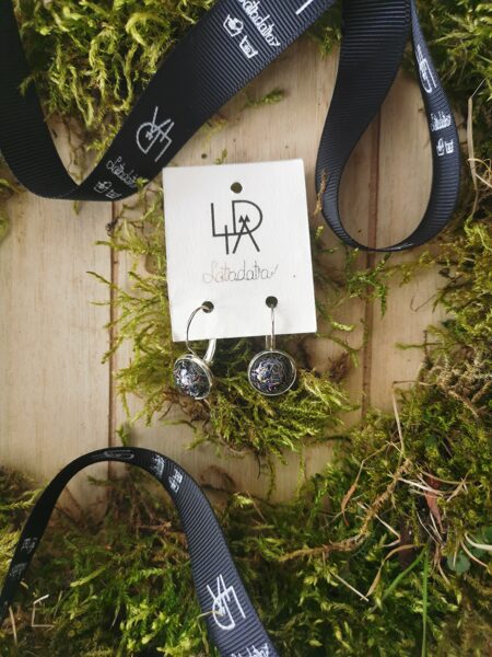 Auskari "Mirdzošās skaidas" 12mm 