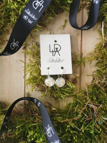 Auskari "Zelta krikumiņi" 12mm 