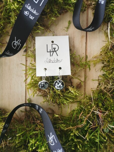 Auskari "Sudraba krikumiņi" 12mm 