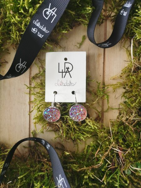 Auskari "Violetie mirdzumiņi" 16mm 