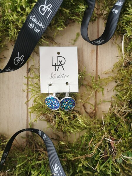 Auskari "Zilie mirdzumiņi" 16mm 